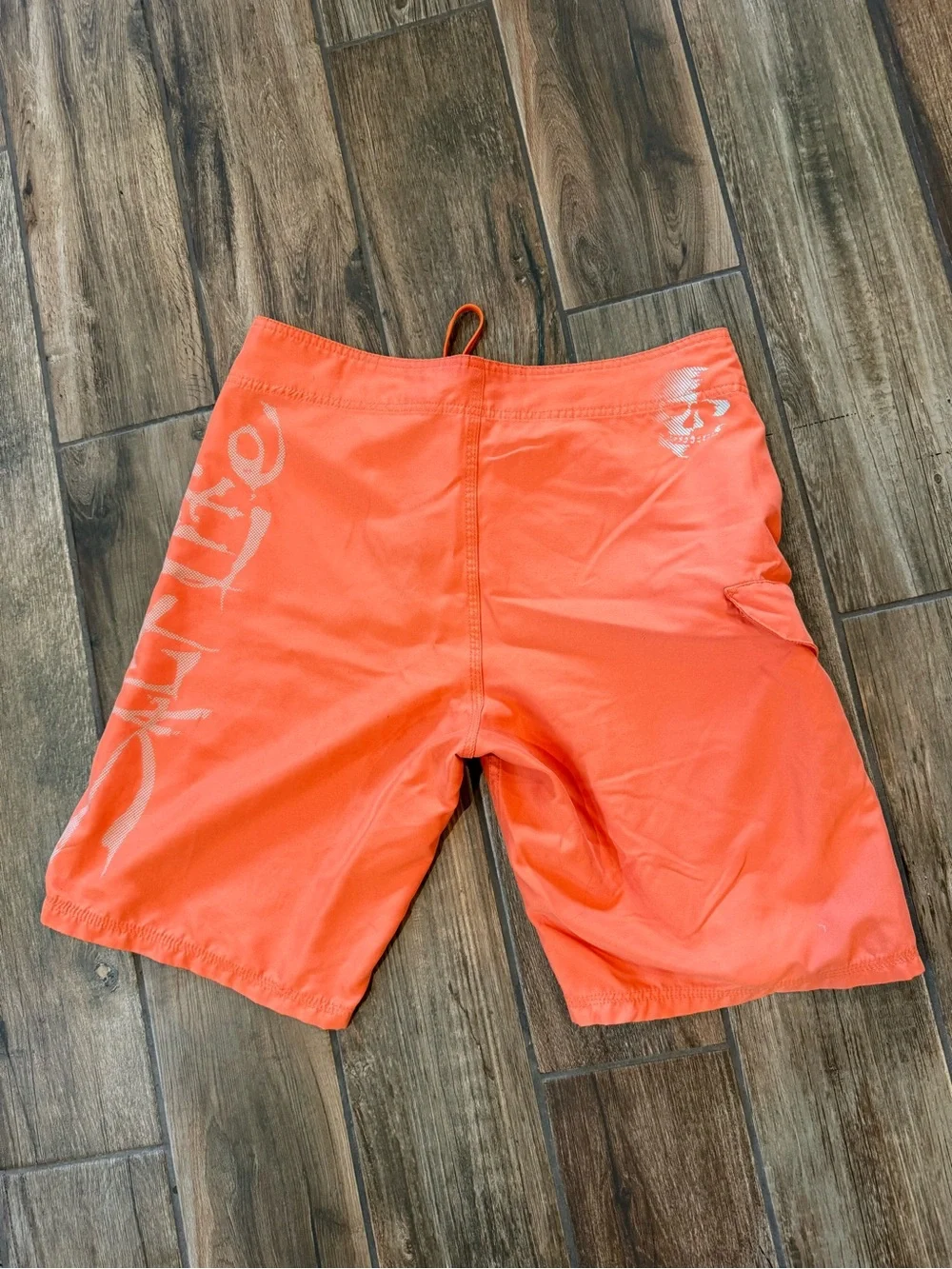 Salt Life Men's Coral-Orange Board Shorts with Side Cargo